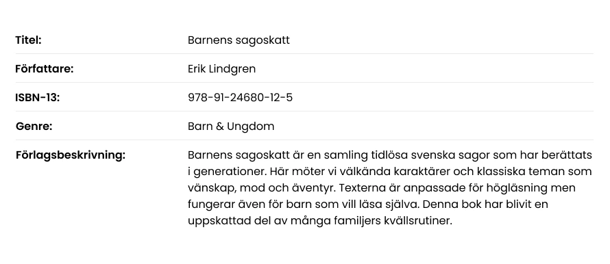 Description of the book before automation
